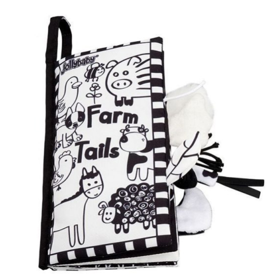 Mask Group Black and White Soft Cloth Books for Babies